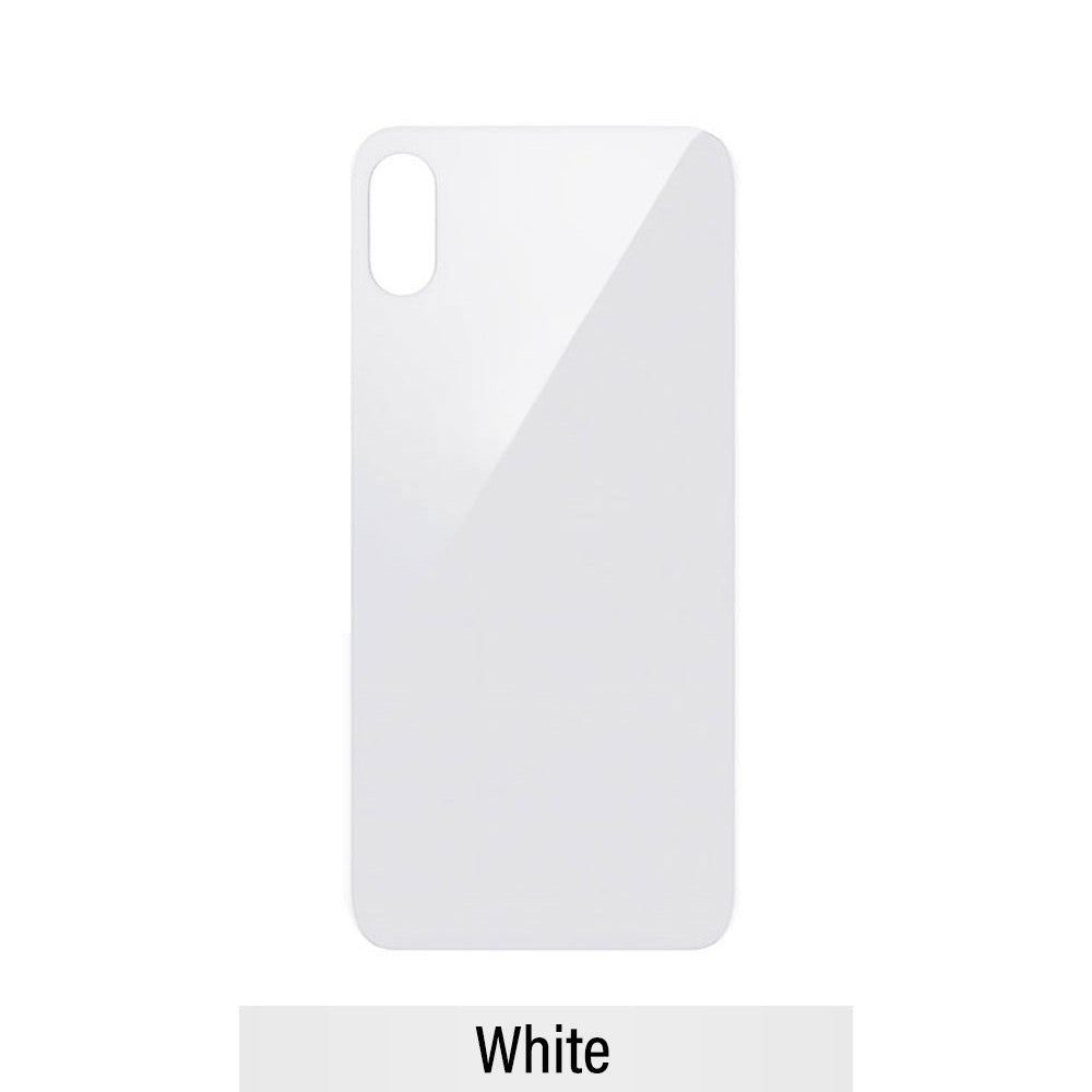 iPhone XS MAX Back Glass White (Bigger Camera cut-out)