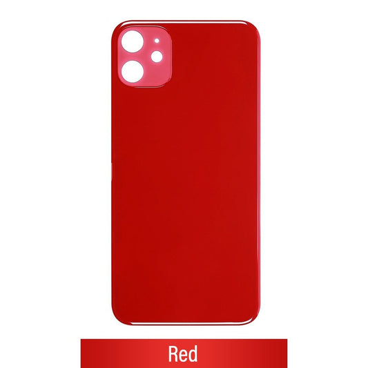 [Smart Plus] Rear Glass Replacement for iPhone 11 (Camera Frame Aseembly by Factory)- Red [s]