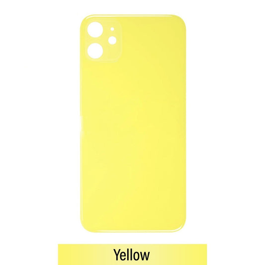 [Smart Plus] Rear Glass Replacement for iPhone 11 (Camera Frame Assembly by Factory)- Yellow [s]