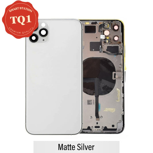 Rear Housing with Small Parts for iPhone 11 Pro Max -Matte Silver