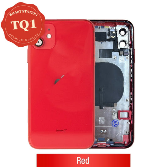Rear Housing with Small Parts for iPhone 11 - Red