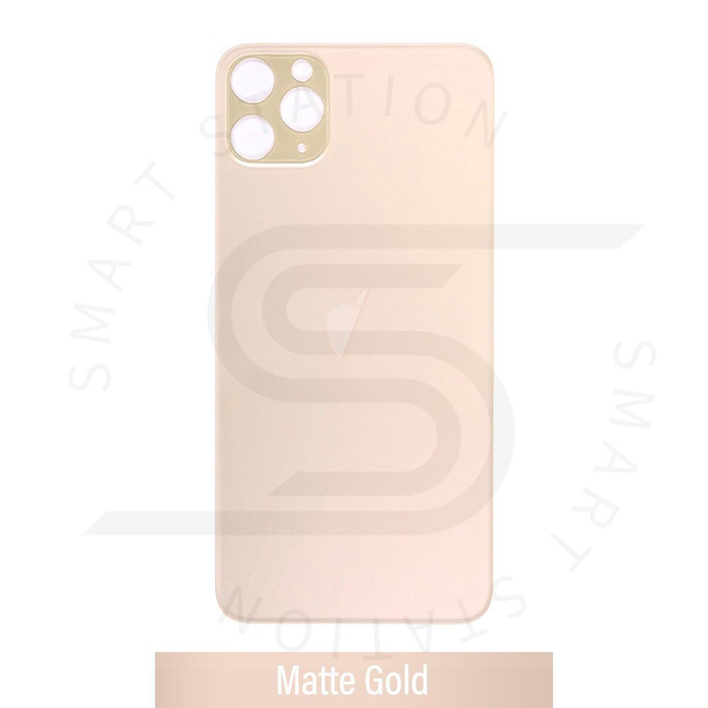 [Smart Plus] Rear Glass Replacement for iPhone 11 Pro Max (Camera Frame Assembly by Factory)- Gold