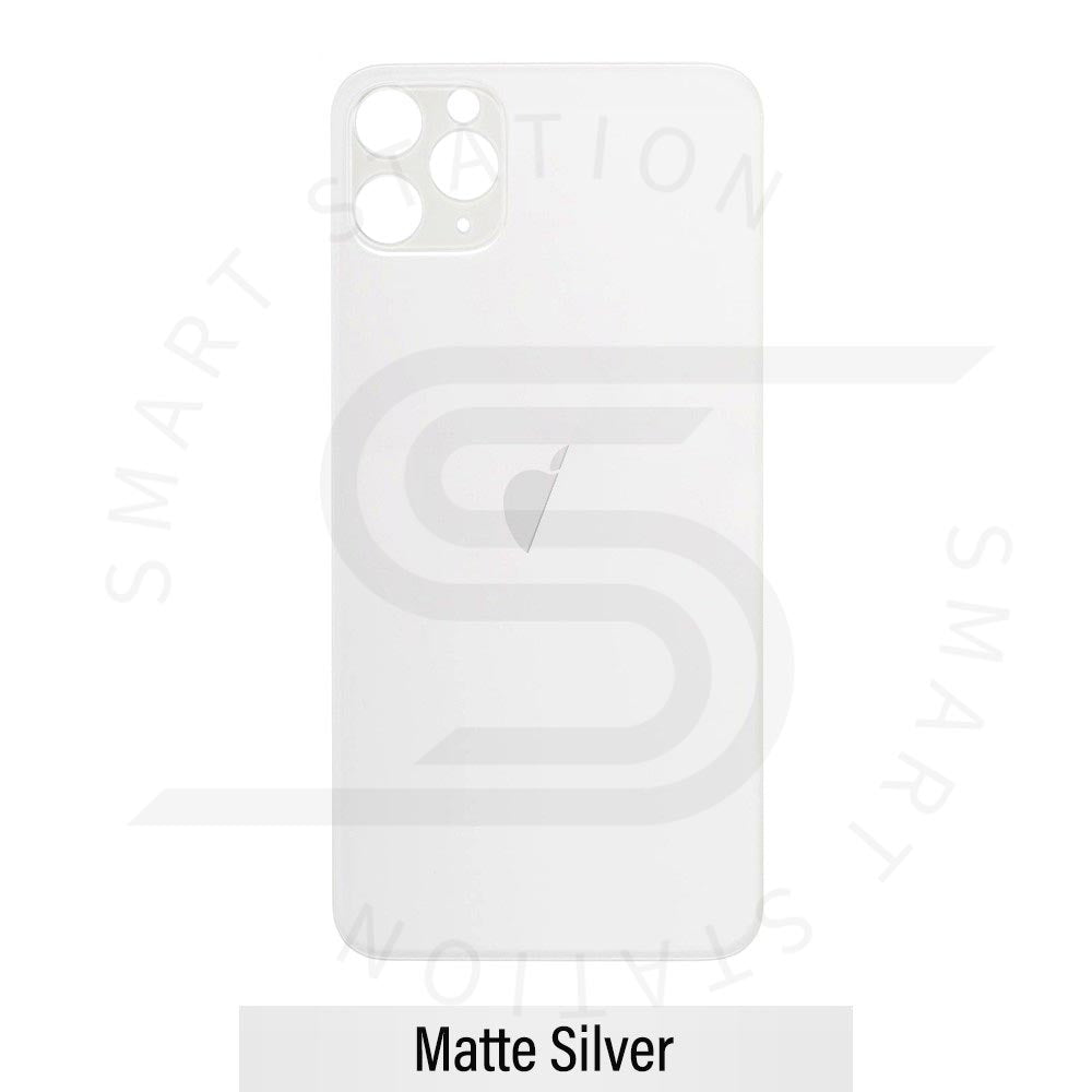 [Smart Plus] Rear Glass Replacement for iPhone 11 Pro (Camera Frame Aseembly by Factory)- Silver