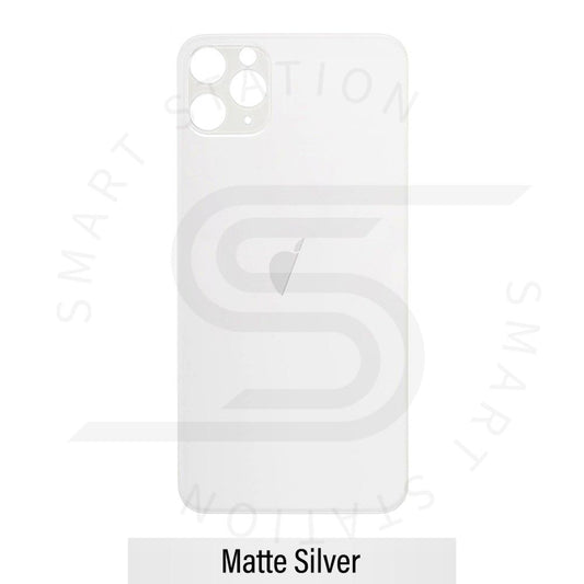 [Smart Plus] Rear Glass Replacement for iPhone 11 Pro Max (Camera Frame Assembly by Factory)- White
