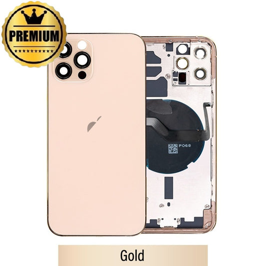 Rear Housing with Small Parts for iPhone 12 Pro -Gold