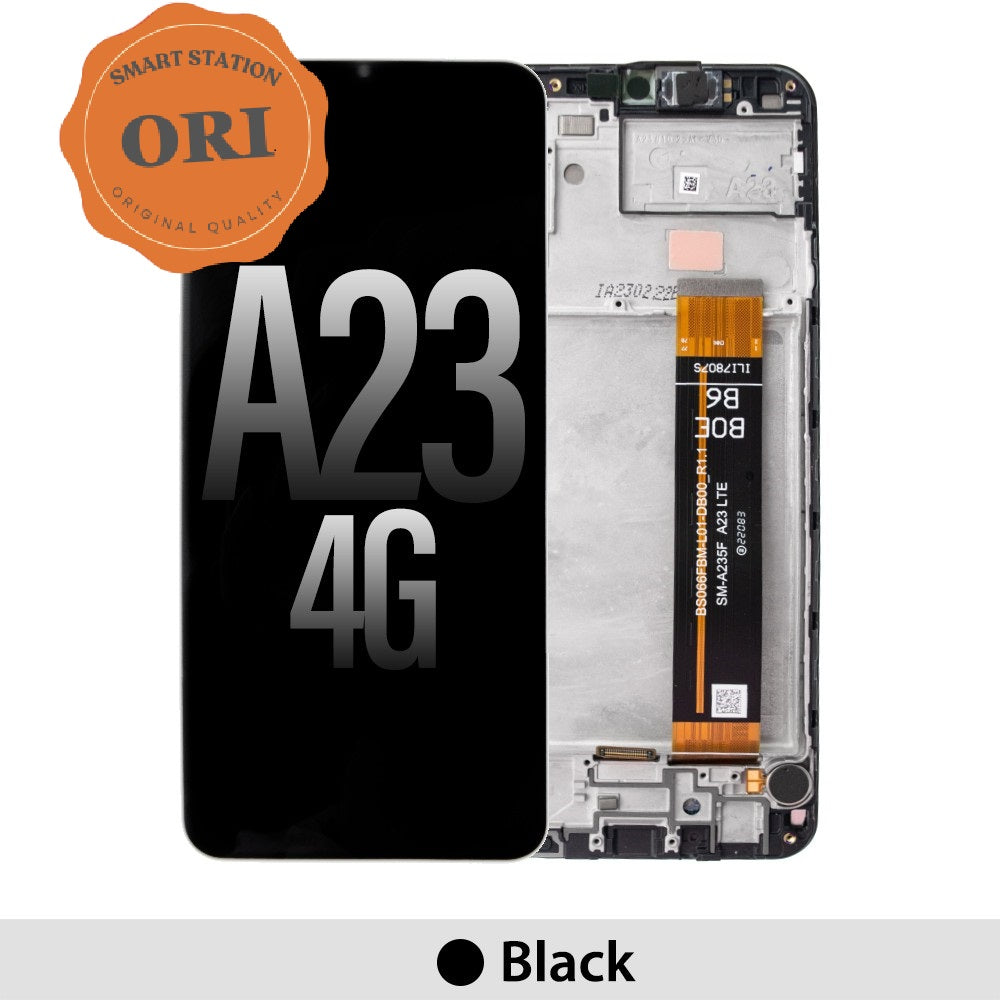 [Original] Samsung A23 4G A235F OLED Screen Replacement Digitizer with Frame -Black