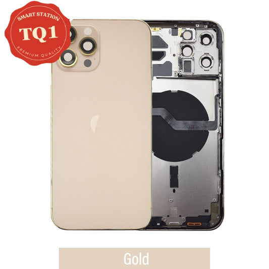 Rear Housing with Small Parts for iPhone 12 Pro Max -Gold