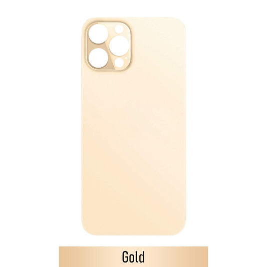 [Smart Plus]Rear Glass Replacement for iPhone 12 Pro Max (Camera Frame Assembly by Factory)- Gold