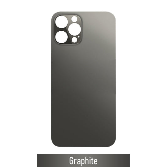 Rear Glass Replacement for iPhone 12 Pro Max (Camera Frame Aseembly by Factory)- Graphite