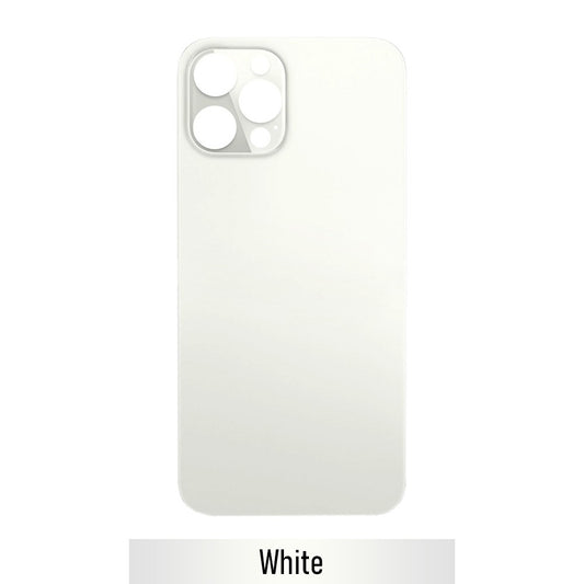 Rear Glass Replacement for iPhone 12 Pro Max (Camera Frame Aseembly by Factory)- White