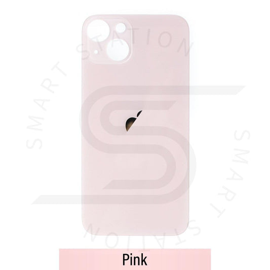 Rear Glass Replacement for iPhone 13 Mini (Camera Frame Aseembly by Factory)- Pink