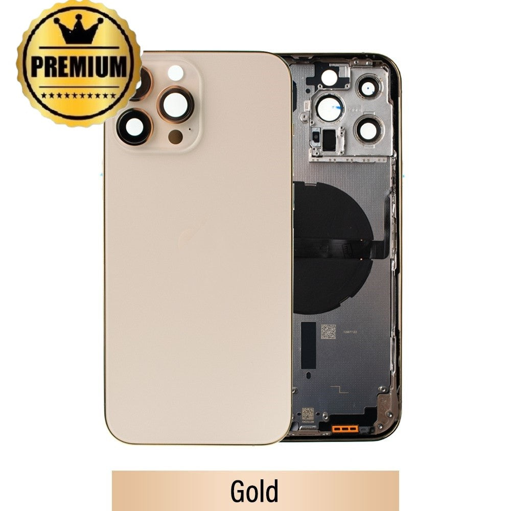 Rear Housing with Small Parts for iPhone 13 Pro Max -Gold