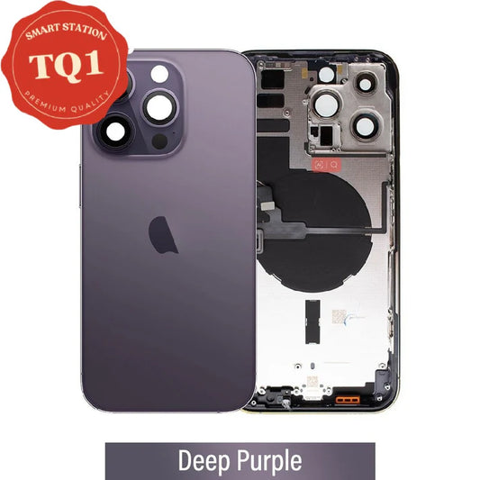 [TQ1] Rear Housing with Small Parts for iPhone 14 Pro-Deep Purple
