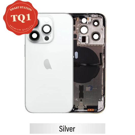 [TQ1] Rear Housing with Small Parts for iPhone 14 Pro Max -Silver