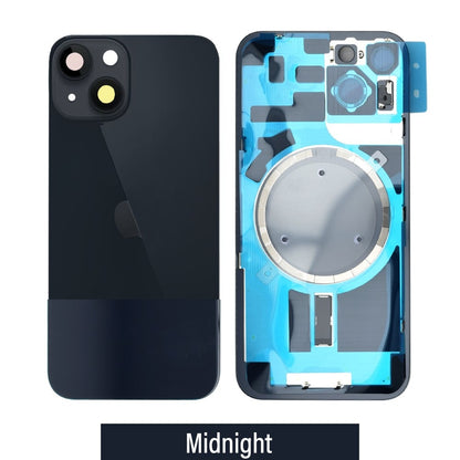 [TQ1] Premium iPhone 14 Back Glass Replacement w MagSafe Magnet- Midnight