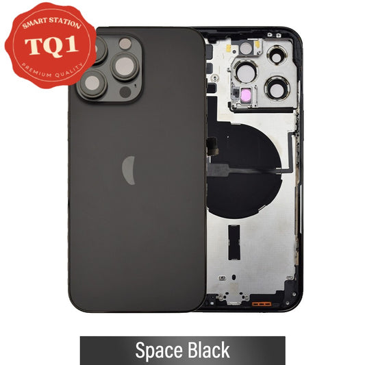 Rear Housing with Small Parts for iPhone 14 Pro Max-Space Black