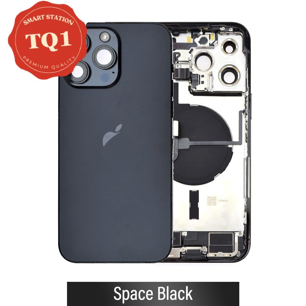 [TQ1] Rear Housing with Full Set Parts for iPhone 14 Pro Max-Graphite