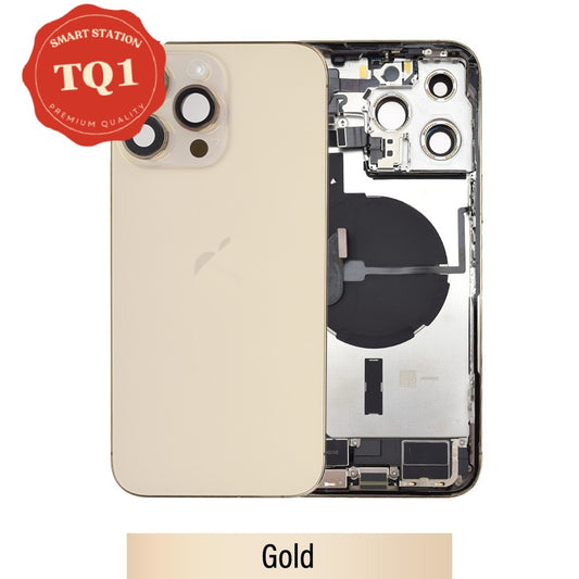[TQ1] Rear Housing with Full Set Parts for iPhone 14 Pro Max-Gold