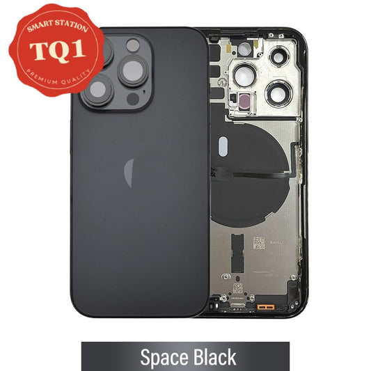[TQ1] Rear Housing with Small Parts for iPhone 14 Pro -Space Black
