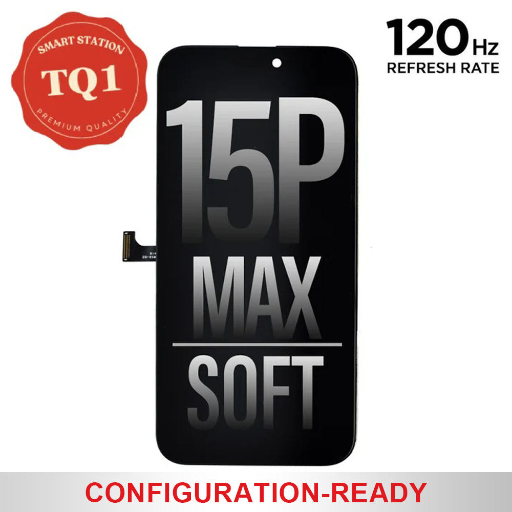 [TQ1] Diagnosable Soft OLED Screen Replacement for iPhone 15 Pro max (120 Hz)