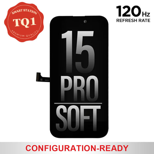 [TQ1] Diagnosable Soft OLED Screen Replacement for iPhone 15 Pro (120 Hz)