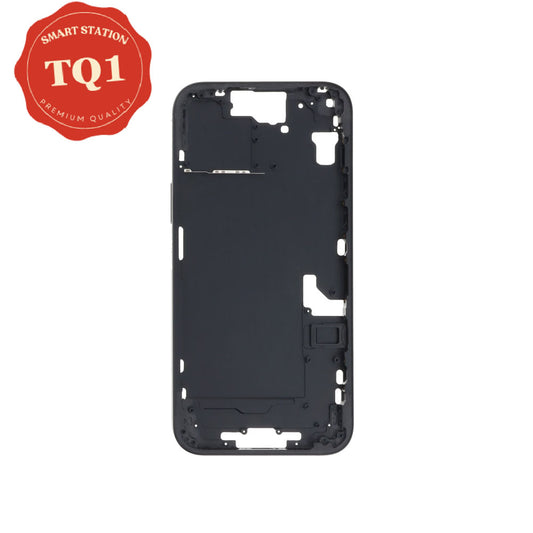 [TQ1] Chassis Mid Frame Cover Replacement Assembly for iPhone 15 Plus-Black (With SIM Tray Version)