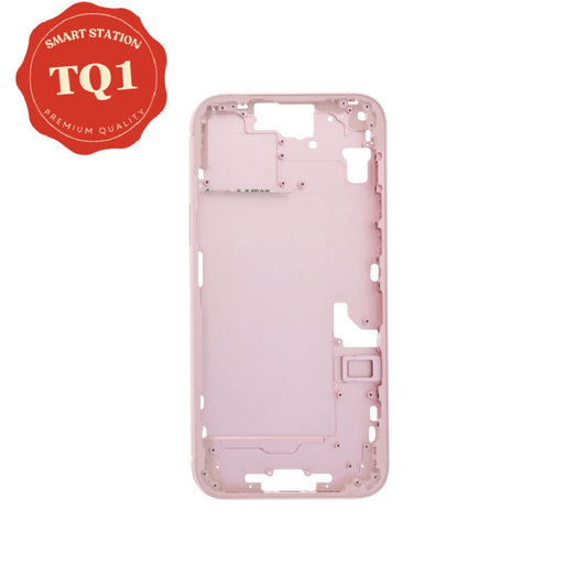 [TQ1] Chassis Mid Frame Cover Replacement Assembly for iPhone 15 Plus-Pink (With SIM Tray Version)
