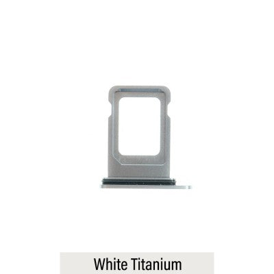 Single SIM Card Tray for iPhone 15 Pro / 15 Pro Max- White