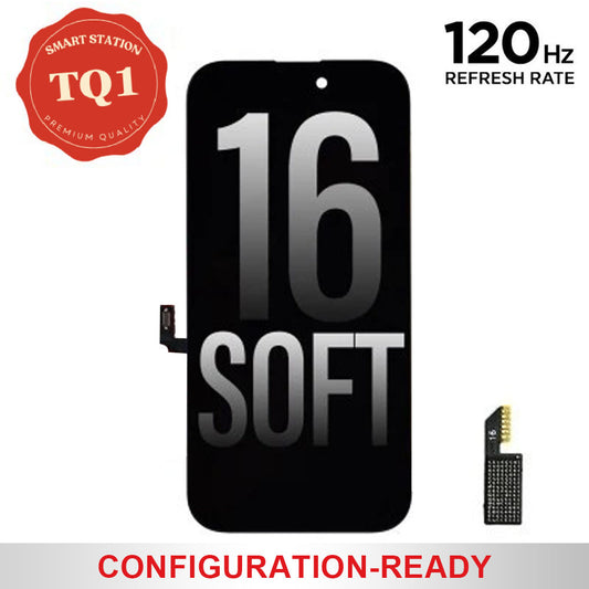 [TQ1] Diagnosable Soft OLED Screen Replacement for iPhone 16 (120 HZ)