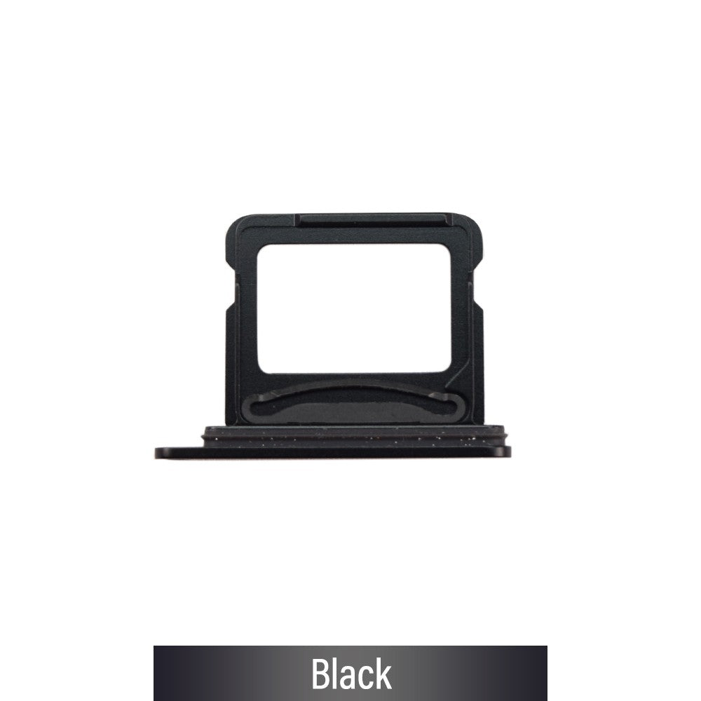 Dual SIM Card Tray for iPhone 16 / 16 Plus-Black (Compatible with Single SIM Phones and Dual SIM Phones)