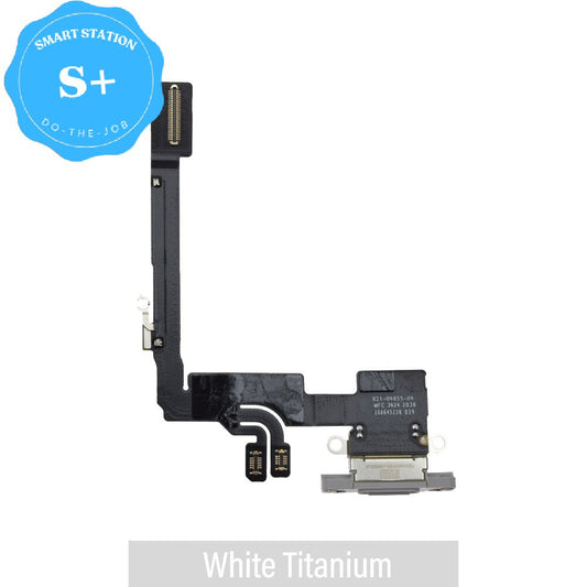 [Smart Plus] Charging Port for iPhone 16 Pro -White Titanium