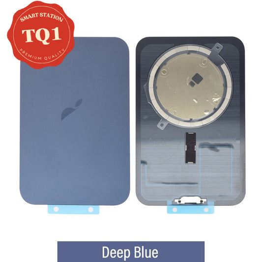 [TQ1] Premium iPhone 17 Pro Max Back Glass Replacement w MagSafe Magnet- Deep Blue