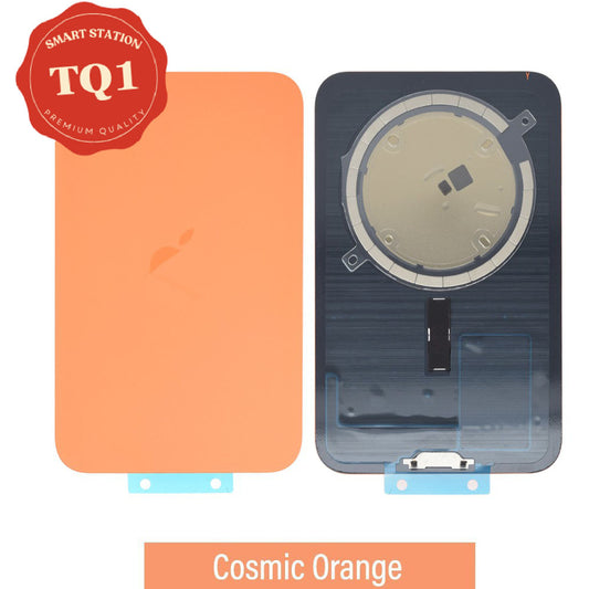[TQ1] Premium iPhone 17 Pro Back Glass Replacement w MagSafe Magnet- Cosmic Orange