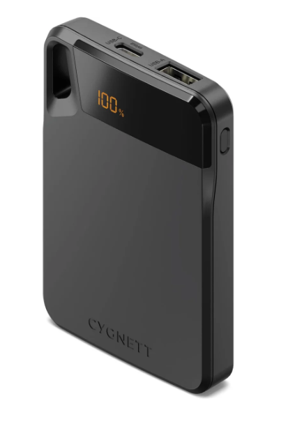 Cygnett MagSlim 5k Magnetic Wireless Power Bank - Black