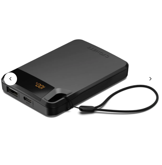 Cygnett MagSlim 5k Magnetic Wireless Power Bank - Black