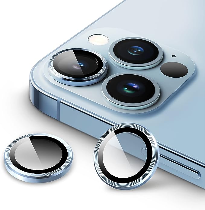 Camera Lens Protector For iPhone 15 / 15 Plus Individual Ring Cover (Tempered Glass)