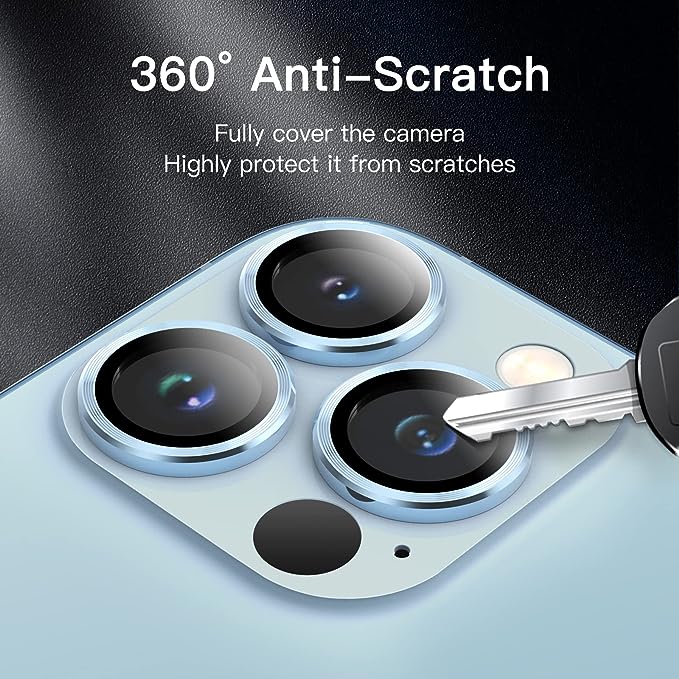 Camera Lens Protector For iPhone 15 / 15 Plus Individual Ring Cover (Tempered Glass)