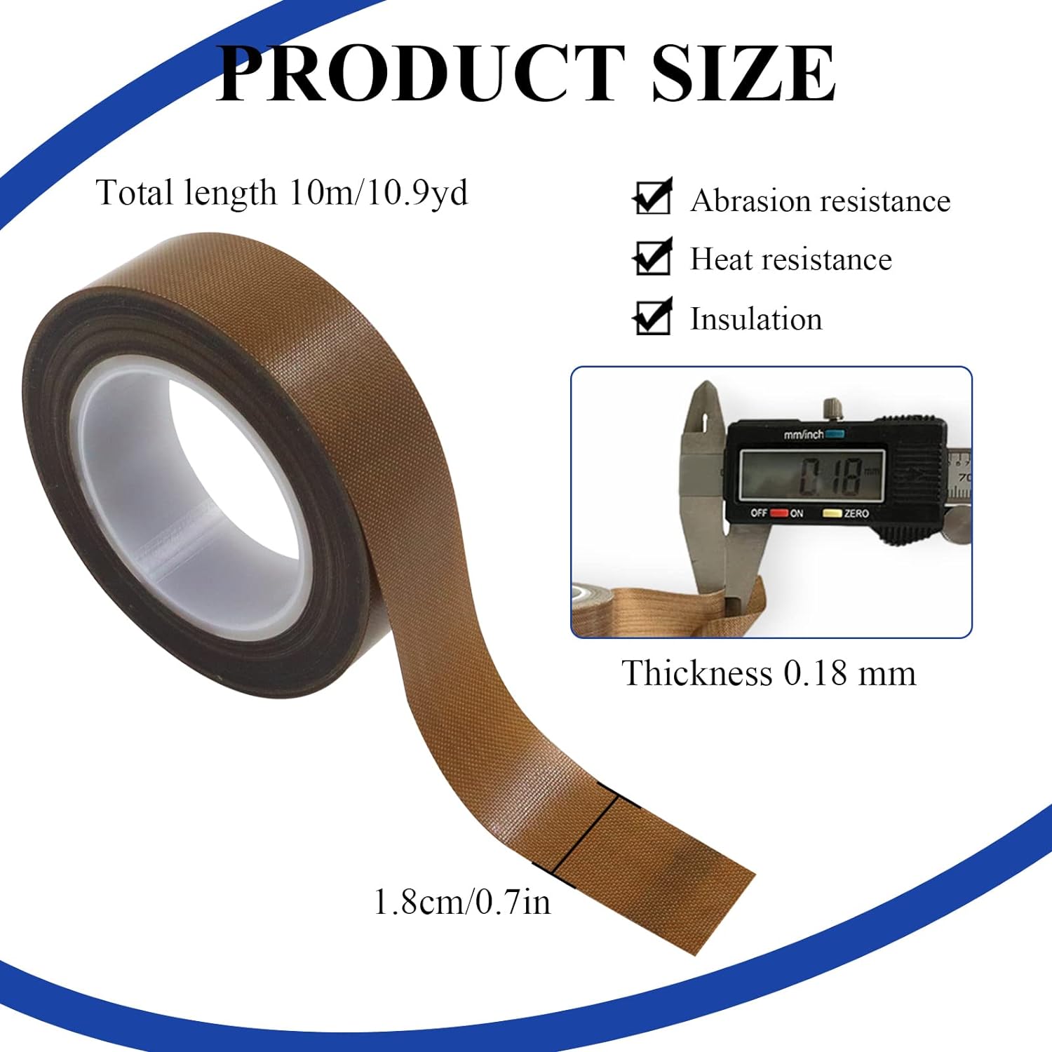 High Temperature Teflon Tape 10mm