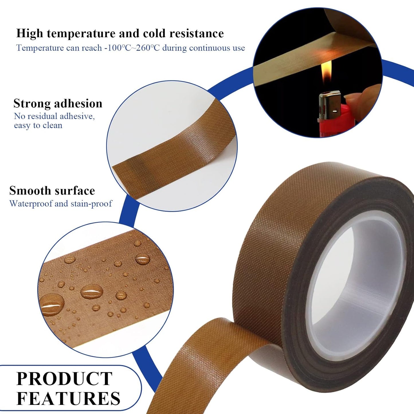 High Temperature Teflon Tape 10mm