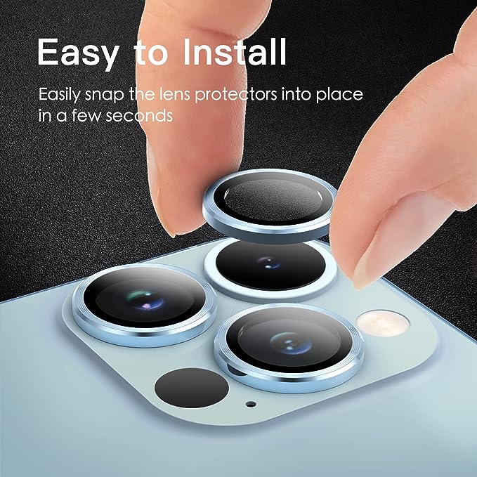 Camera Lens Protector For iPhone 15 / 15 Plus Individual Ring Cover (Tempered Glass)