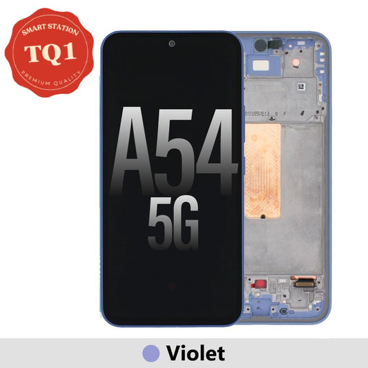 [TQ1] Samsung A54 5G A546 Screen Replacement - Voilet (Service Pack Oled with Refurb Frame Assembled)