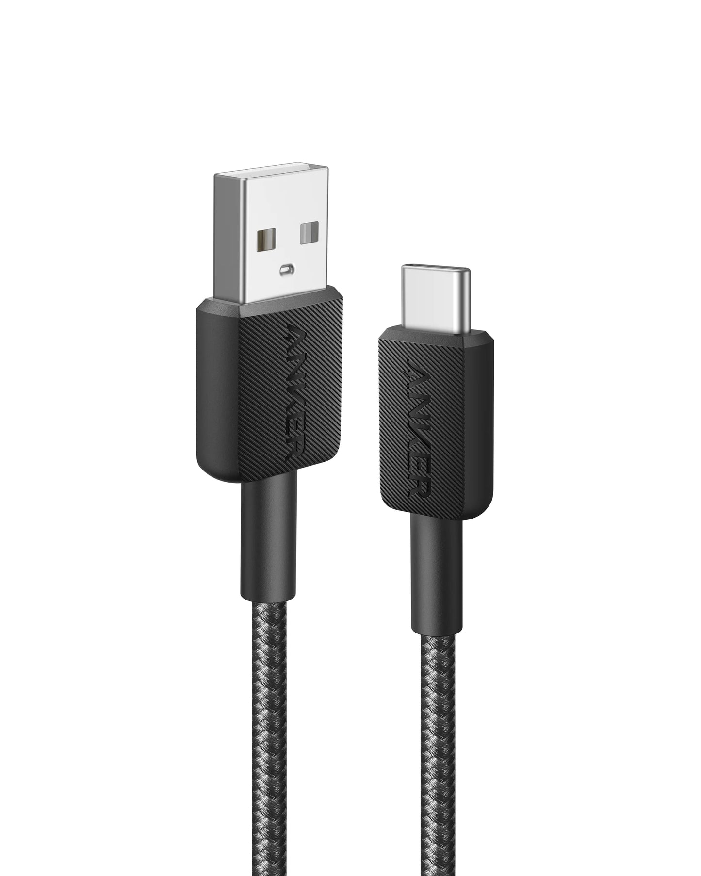 Anker 322 USB-A to USB-C Braided Cable 3ft - Black/White