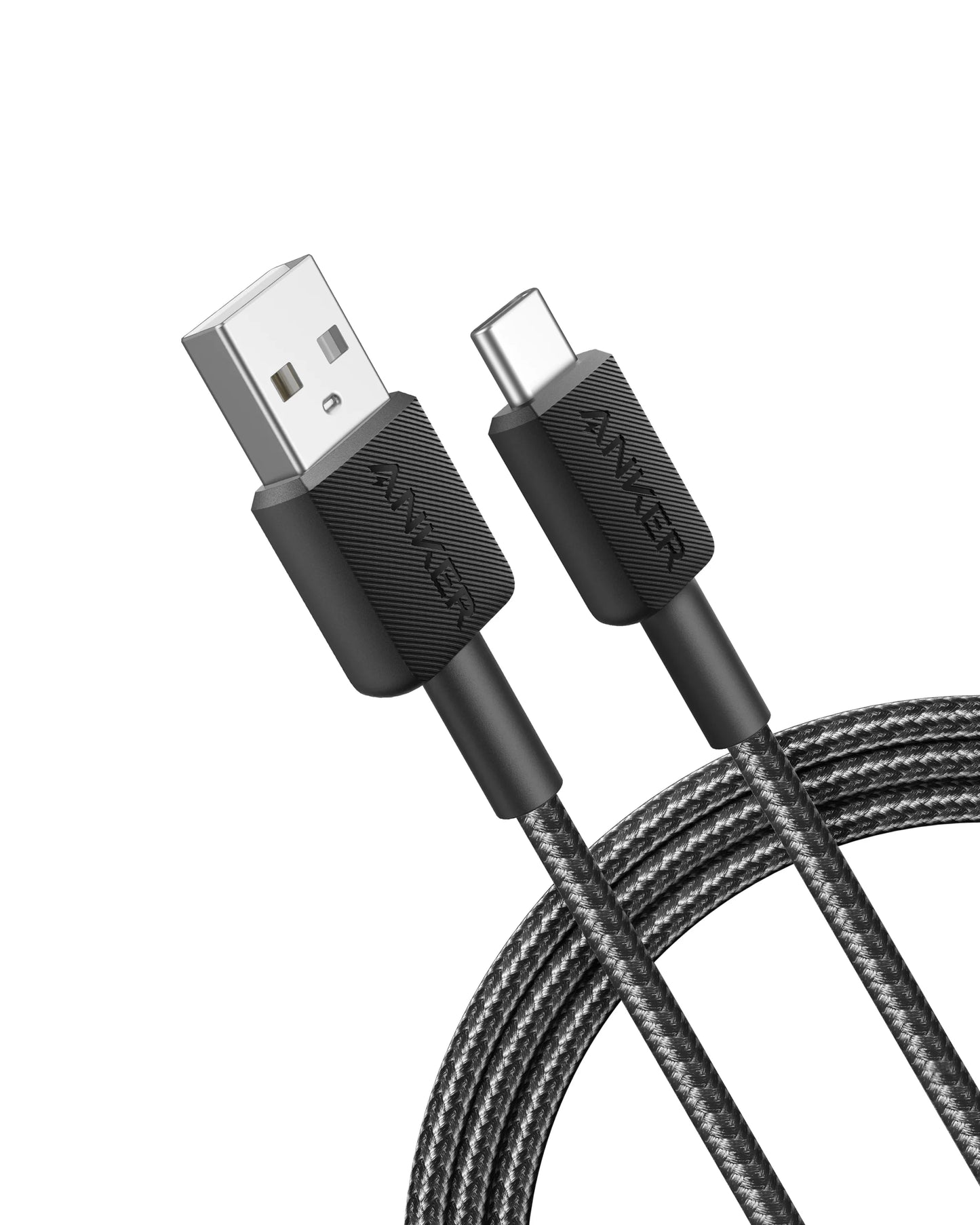 Anker 322 USB-A to USB-C Braided Cable 6ft - Black/White