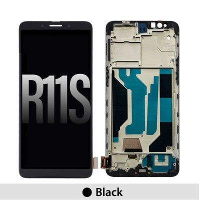 LCD Screen Digitizer with Frame for OPPO R11s-Black
