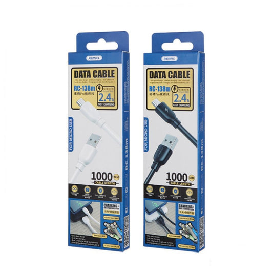 Remax Re-138m USB A to Micro Cable (White)