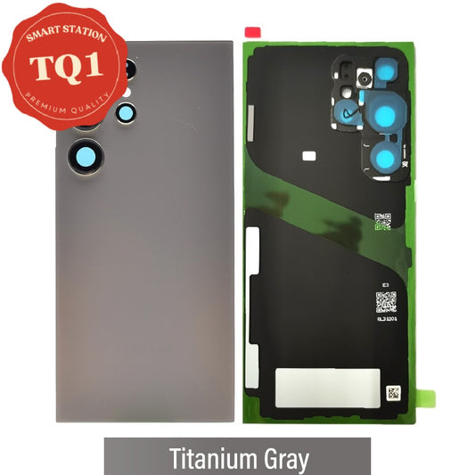Rear Cover Glass For Samsung Galaxy S24 Ultra-Titanium Gray