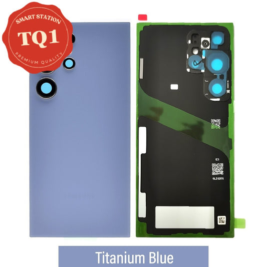 Rear Cover Glass For Samsung Galaxy S24 Ultra-Titanium Gray