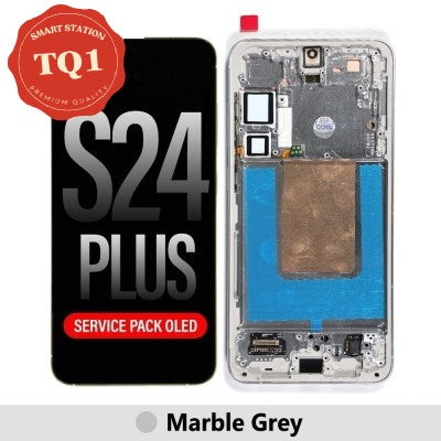 [TQ1] Samsung S24 Plus Screen Replacement-Marble Grey (Service Pack Screen with Refurbished Frame)