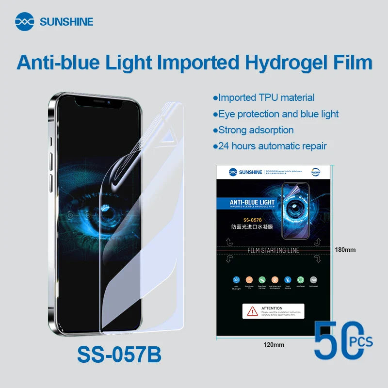 Anti-Blue Light Hydrogel Film (10 PCS/Bag) SUNSHINE 057B