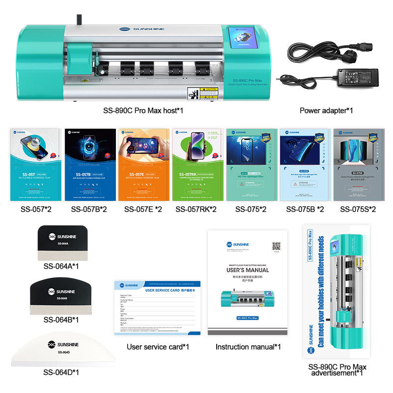 890C Pro Max Hydrogel Film Protector Cutting Machine (up to 16") SUNSHINE
